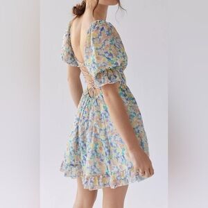 Urban Outfitters Kiss The Sky Printed Strappy-Back Mini Dress Sz XL